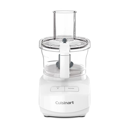7 Cup Sleek and Modern Design Food Processor with Two Easy Controls and Universal Blade for Chopping (7 Cup / White)