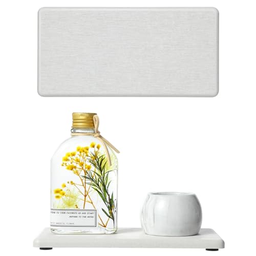 2PCS 7"x3.5" Water Absorbing Bathroom Sink Vanity Trays (2 Pack - Pearl Gray / 7" x 3.5")