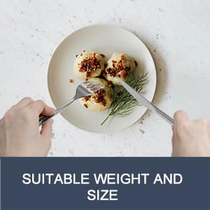Stainless Steel 18PCS Dinner Set combo with 6 Dinner Knives (7.3''-9.1''Silverware set for 6)