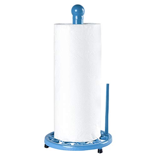 Cast Iron Paper Towel Holder (Blue)