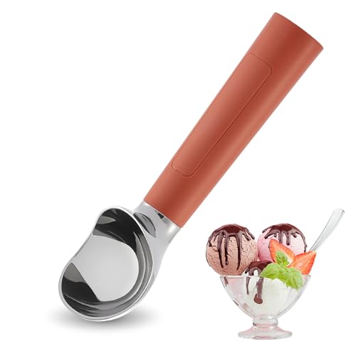 Heated Ice Cream Scoop Rechargeable (Mocha Brown / 2 oz)
