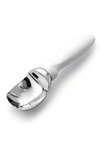 Heavy Duty Metal Ice Cream Scoop with Soft Grip Handle
