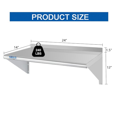 HARDURA Stainless Steel Shelf 14" x 24" (14"X24")