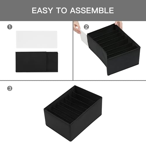 4 Pack Drawer Organizers for Clothing (4 Count)