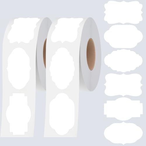 Removable Blank Sticker 6 (White（water/Oil） / 1.2” x 2”)