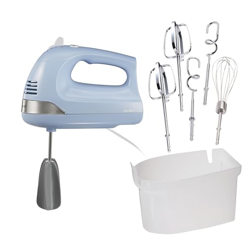6 Speed Electric Hand Mixer With Easy Clean Beaters (Blue / Powerful 275 Watt Motor)