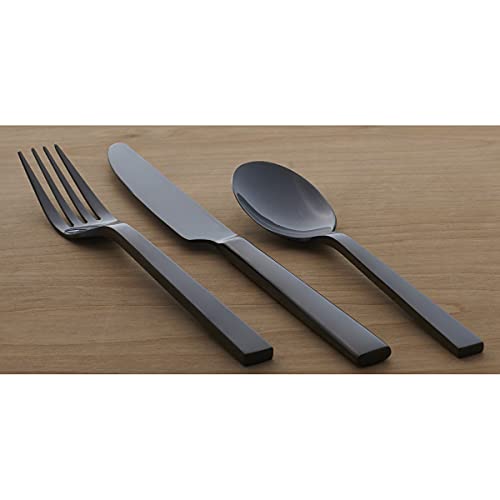 Chefs Table Midnight Matte 20 (20 Piece / 20-Piece Flatware Set, Midnight)