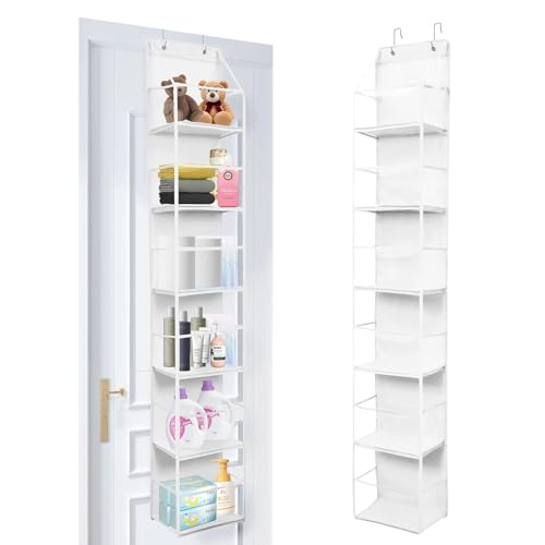 6 Tier Over The Door Hanging Organizer (White)