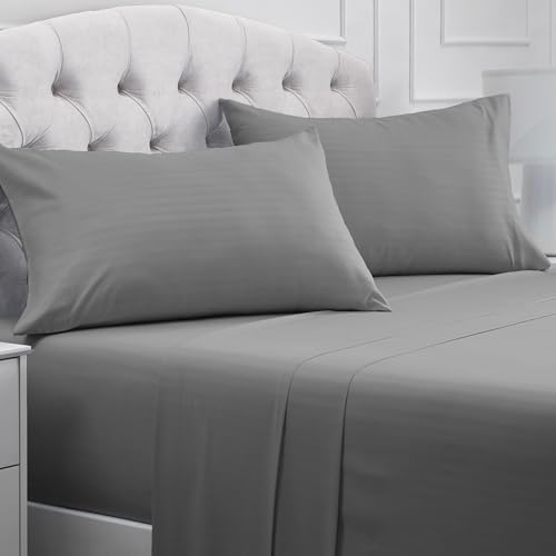 Iconic 4 Piece (2364 Striped – Gray / Silver / Full)