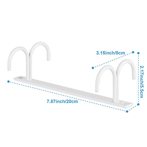 Mug Rack Under Cabinet (White / 2 Pack)