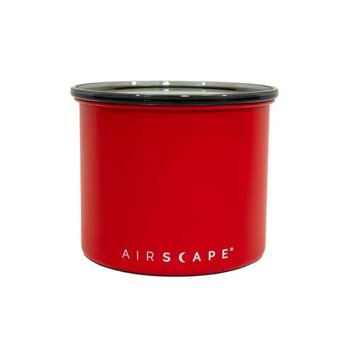 Airscape Stainless Steel Coffee Canister (Matte Red / Small)