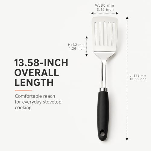 Stainless Steel Slotted Turner Spatula (A-Turner Spatula)