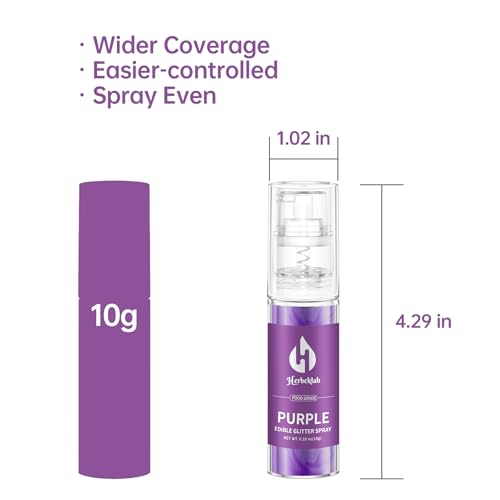 Purple Edible Glitter Spray