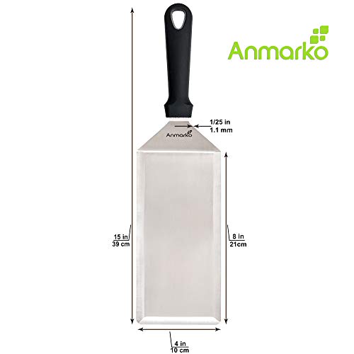 Big Metal Griddle Spatula (Plastic handle turner)