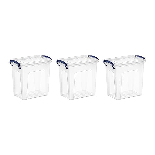 2.5 Quart Clear Plastic Storage Boxes with Lids (2.5 Quarts)