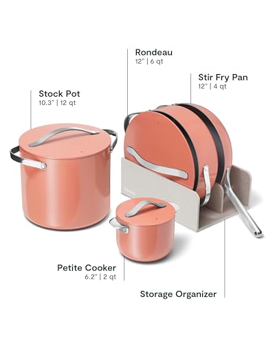 24-Piece Non-Stick Ceramic Cookware Set (Perracotta / 24pc Set)