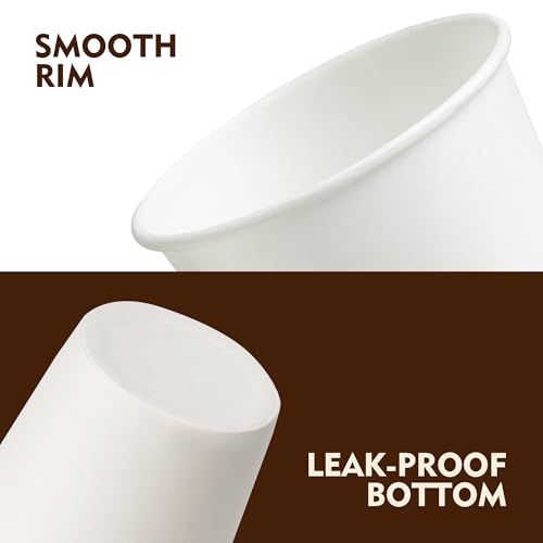 3 oz 600 Pack Bathroom Cups Disposable Paper Cups (White / 3 oz)