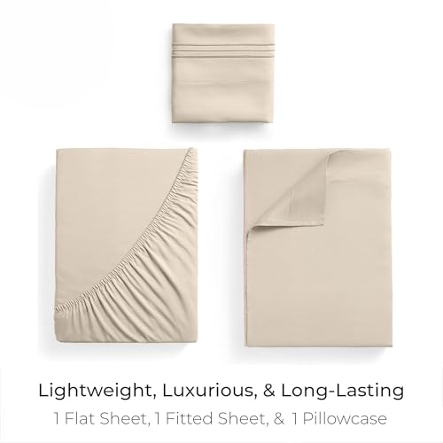 Iconic 3 Piece (1812 Beige / Twin XL - EXTRA DEEP pocket)