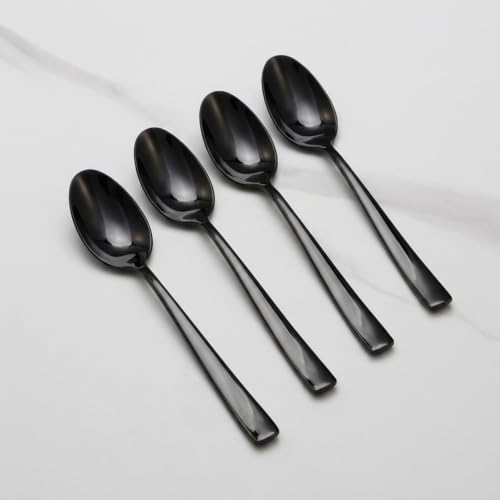 8 Piece Black Spoons Set (Black / 8.1 Inch)