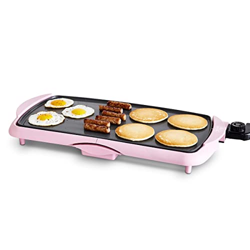 20" Extra Large Electric Griddle (Soft Pink)