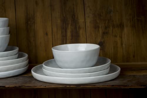 Mars Stoneware Dinnerware Set for 4 (Light Gray / Set(12pcs))