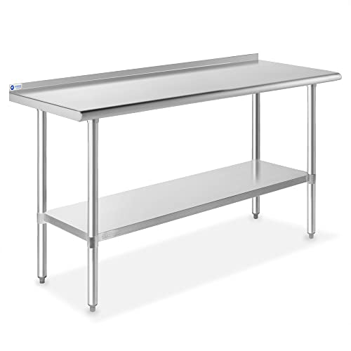 Stainless Steel Prep Tables w (60 in Long x 24 in Deep)