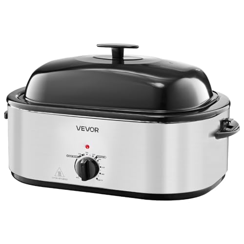 Roaster Oven 24QT Electric Turkey Roaster Oven (Silver / 24QT)