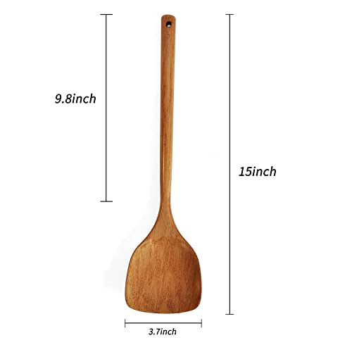 Wooden Spatula with Long Handle for Cooking Kitchen Cookware