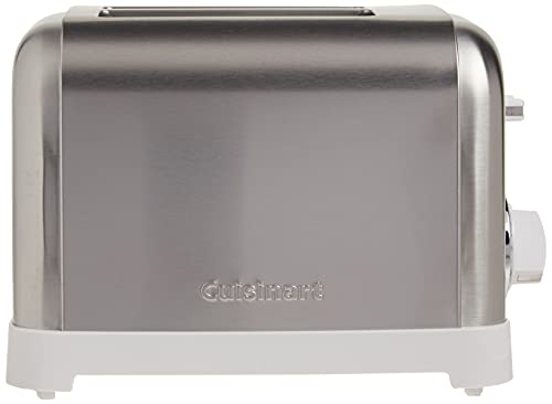 CPT-180WP1 4-Slice Metal Classic Toaster, White/Stainless Steel (White)