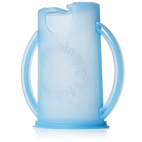 Squeeze Proof Food Pouch Holder for Toddlers (Aqua Blue)