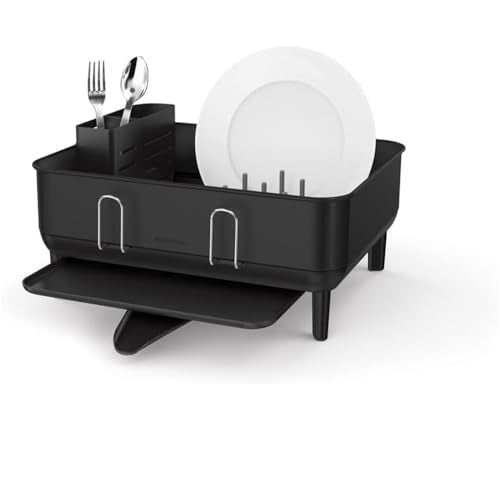 Steel Frame Dishrack (Matte Black / Compact (15'' X 15.5'' X 7.5''))