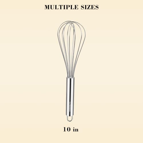 1 Pack Stainless Steel Whisk (Silver / 1 Piece)