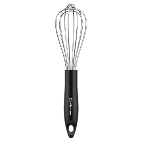 Whisk 10" Kitchen Whisk (Black-Silver / 1 Piece)