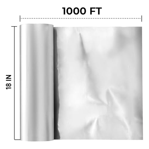 Aluminium Foil 18''x1000 Sq.Ft for Food (18in x 1000ft)