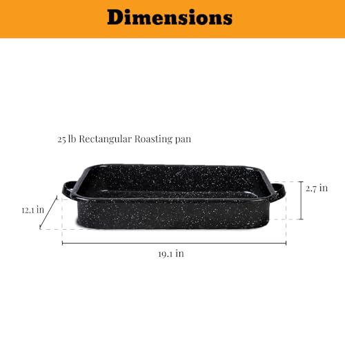 Open Roasting Pan with Flat Rack