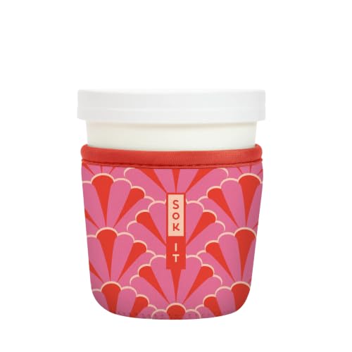 IceCreamSok Insulated Neoprene Cover (Pink Gatsby / Fits Tapered Pints)
