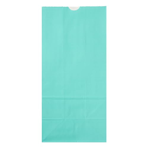Bakery Bags 100 Pack of 6.1 x 4 x 11.8 Inches Grease (8 lb / Turquoise)