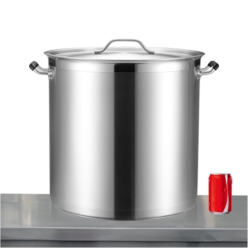 75 Quart Large Stock Pot with Lid (75 Quarts)