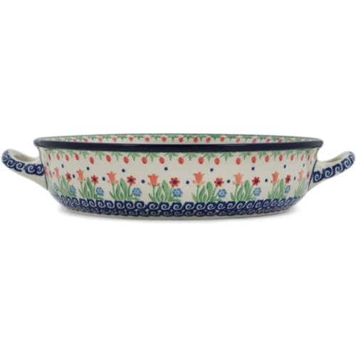 Round Baker with Handles 10 (Babcia's Garden)