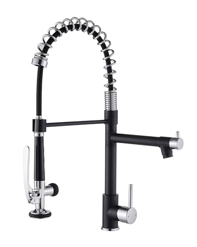 Kitchen Sink Faucet (Black&Chrome)