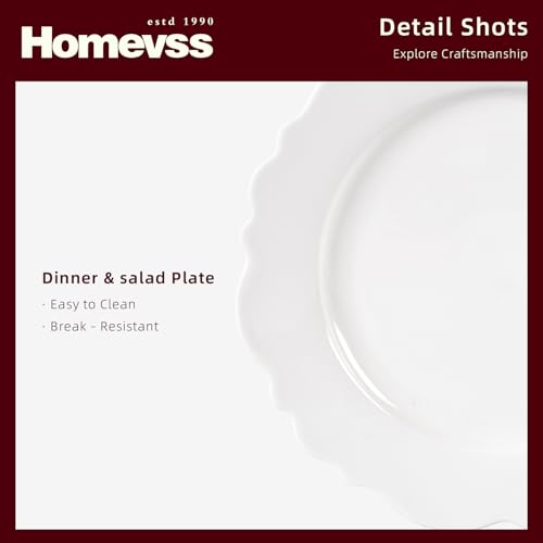 HomeVss New Bone China Dinnerware Set (Emboss Winds / Service for 4 - 16pc Set)