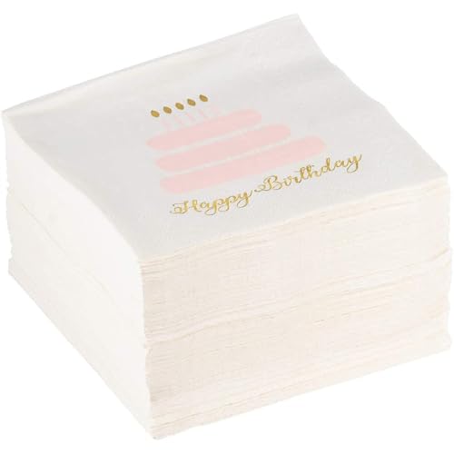 100 Pack Happy Birthday Napkins (100 Pack)