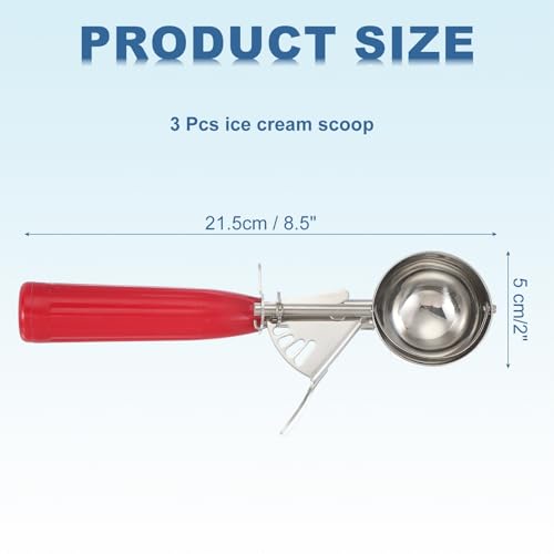3 Pcs Cookie Scoops Ice Cream Scoop w