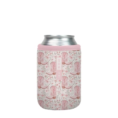 CanSok Sleeve for Beer & Soda Insulated Neoprene Cover (Wildflower Rodeo / 12oz Can Sleeve)