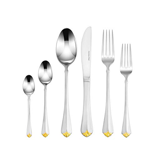 75 Pc Luxury Flatware Set for 12 w (Sole)