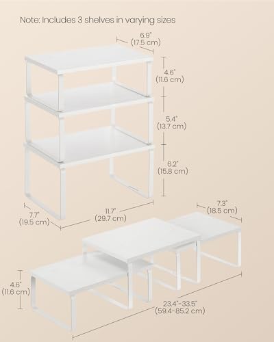 Cabinet Organizer Shelf (3 Count)