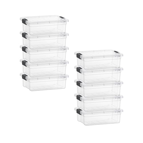 2.3 Quart Clear Plastic Storage Containers with Lids (2.3 Quart)