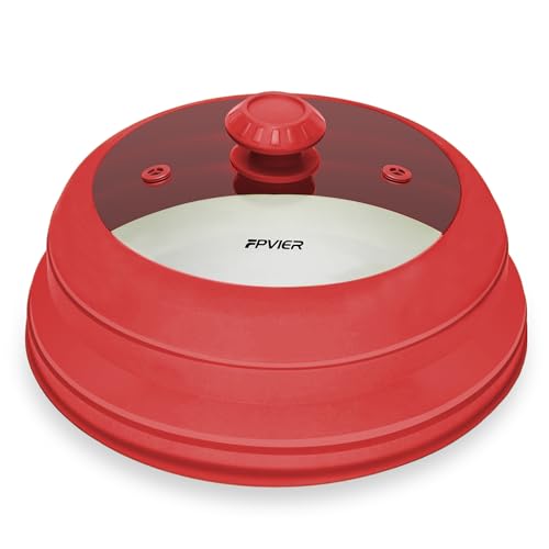 Microwave Splatter Cover (Red / 10.8inch)