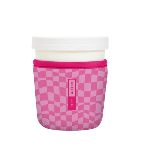 IceCreamSok Insulated Neoprene Cover (Pink Grand Prix / Fits Tapered Pints)