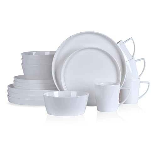 Madeline Bone China 16 Piece Dinnerware (Madeline - White / 16 Piece Service for 4)